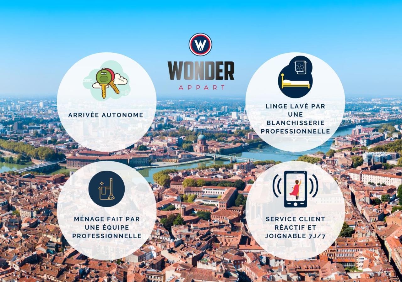 Wonder Appart' 402 - Vue Sur Garonne ตูลูส ภายนอก รูปภาพ